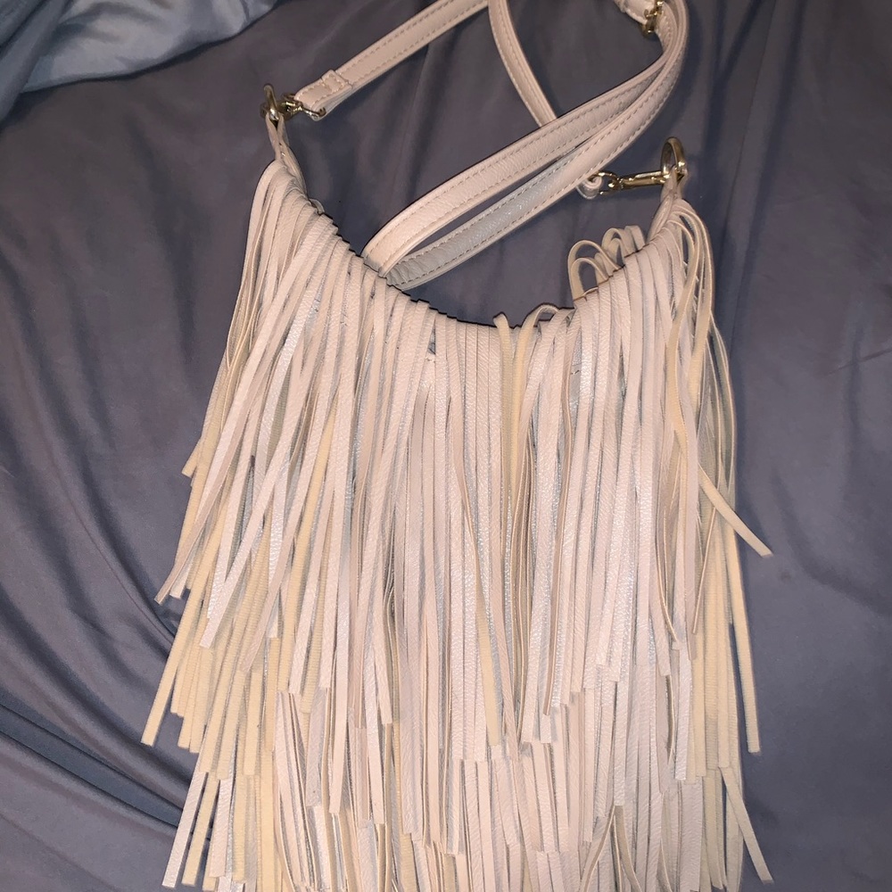 Fringe cross body bag
